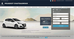 Desktop Screenshot of peugeot-chateauroux.fr