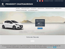 Tablet Screenshot of peugeot-chateauroux.fr